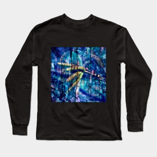 Blue Archetypal Poetry Long Sleeve T-Shirt